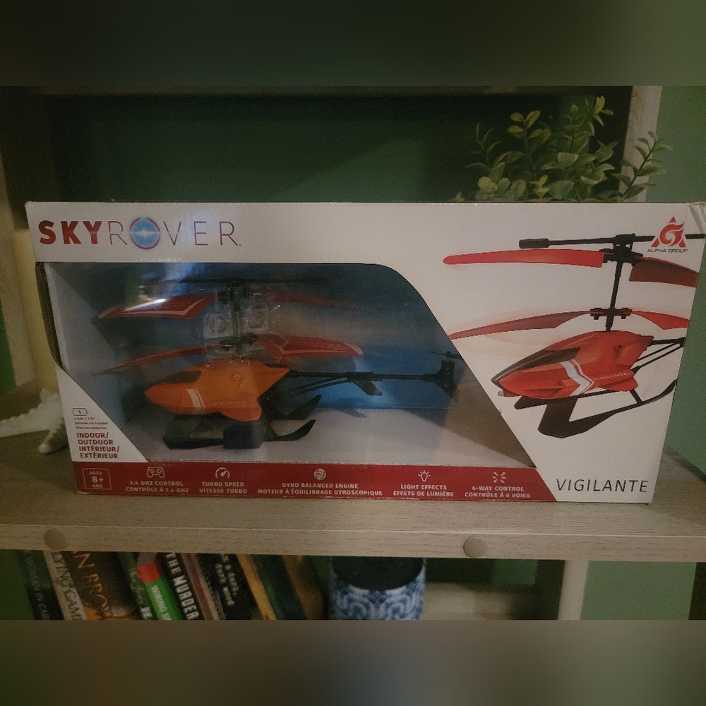 SkyRover Vigilante Remote Control RC Gyro Helecopter Drone